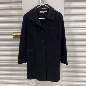 Larry Levine black dress coat size 12